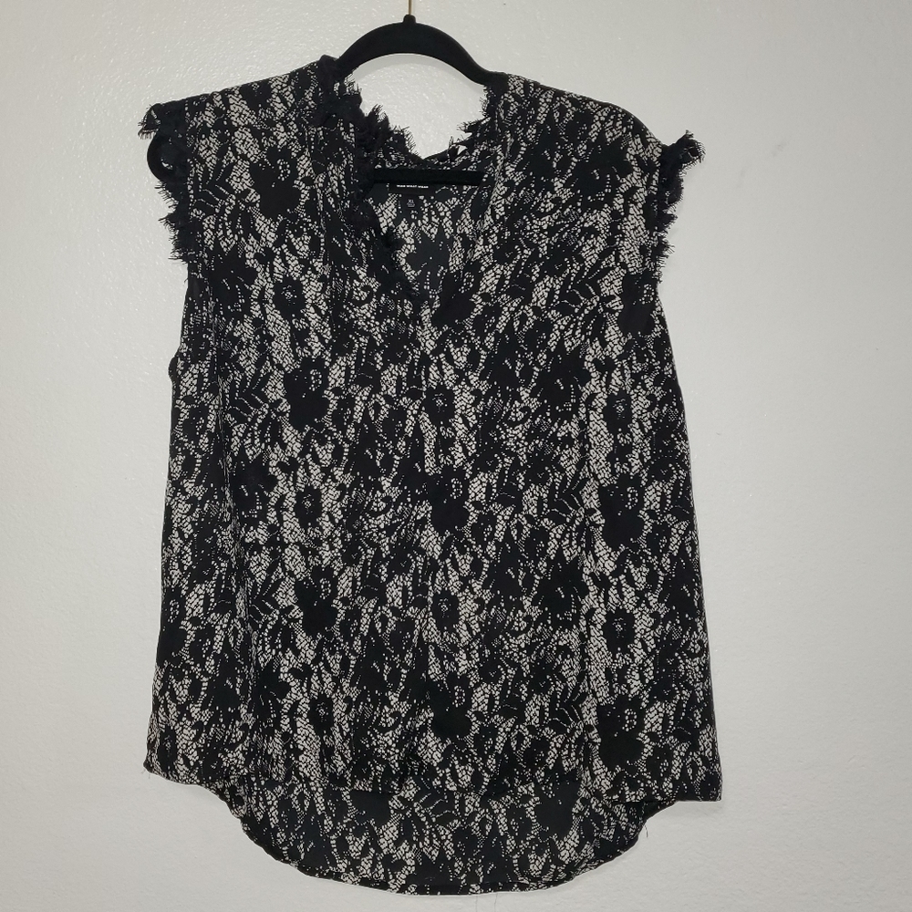 Black lace blouse